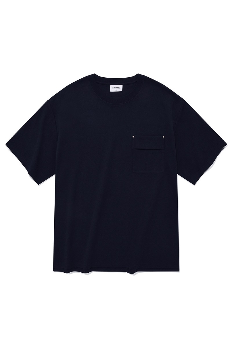 Tシャツ・カットソー COVERNAT Basic Pocket T-Shirt Dark Navy Basic Nylon Pocket T-Shirt Dark Navy - Covernat | 60
