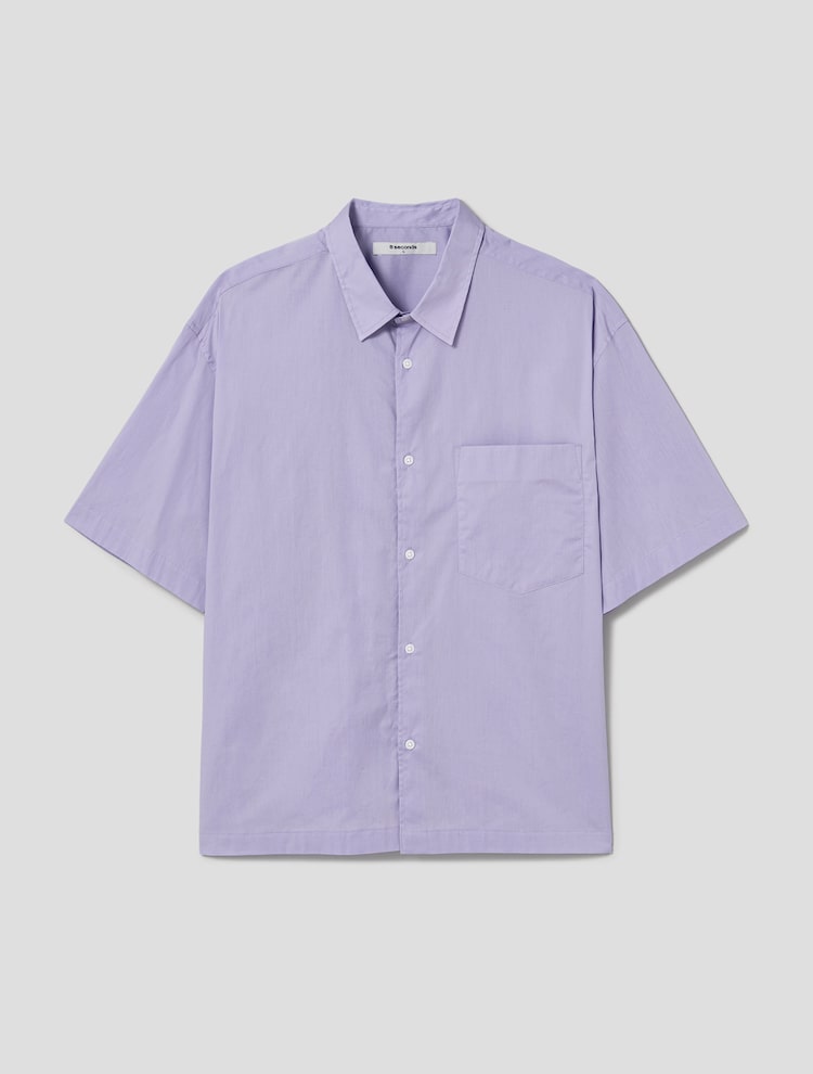8seconds Cotton Span Short Sleeve Shirt Lavender | Casual Shirts