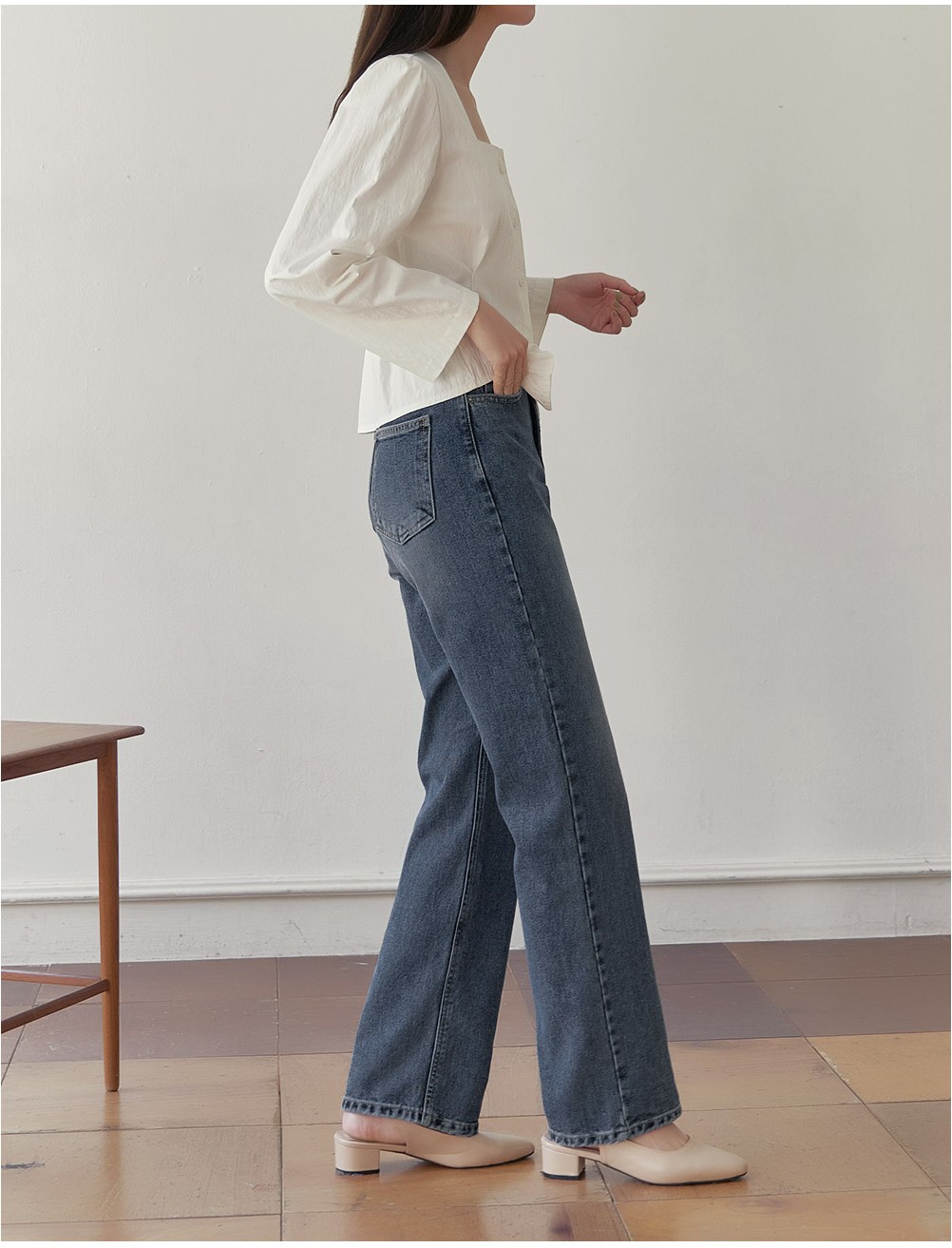 TWEE Raon Straight Denim Pants | Straight for Women | KOODING