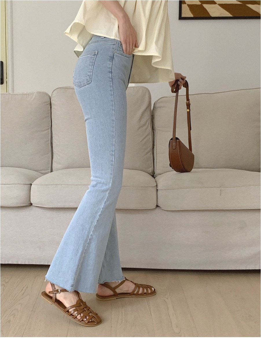 TWEE Poison Boot Cut Denim Pants | Bootcut for Women | KOODING