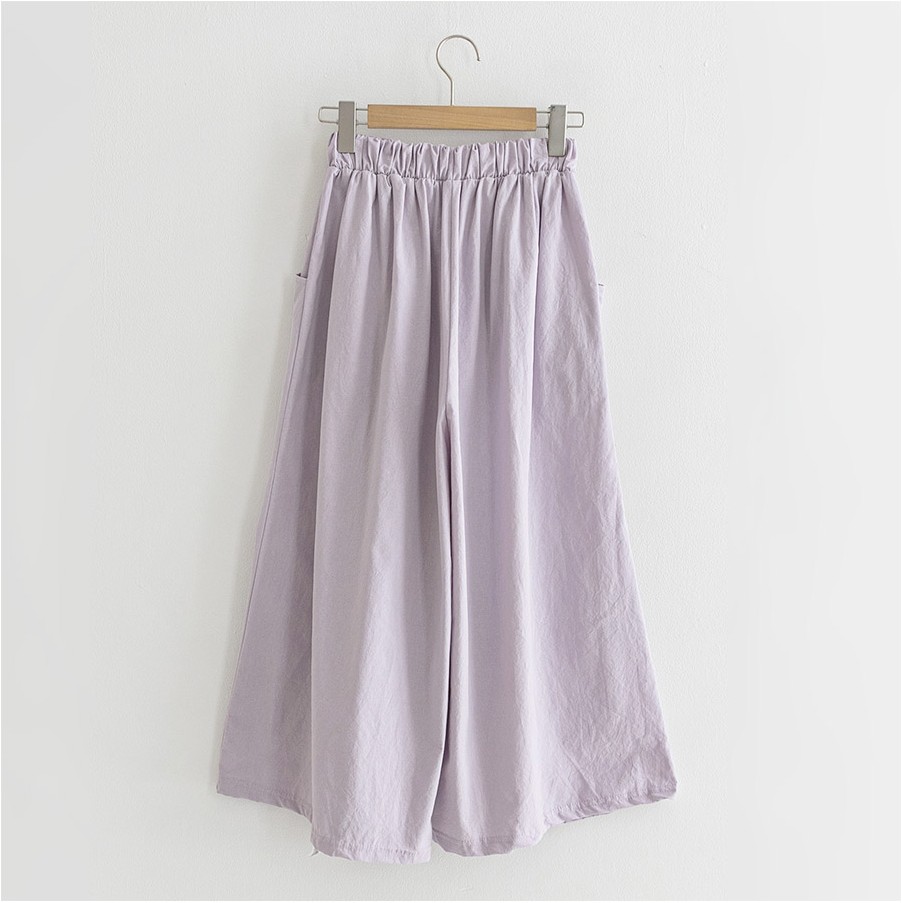JUSTONE Ready Cue Linen Touch Skirt Pants | Cropped for Women | KOODING