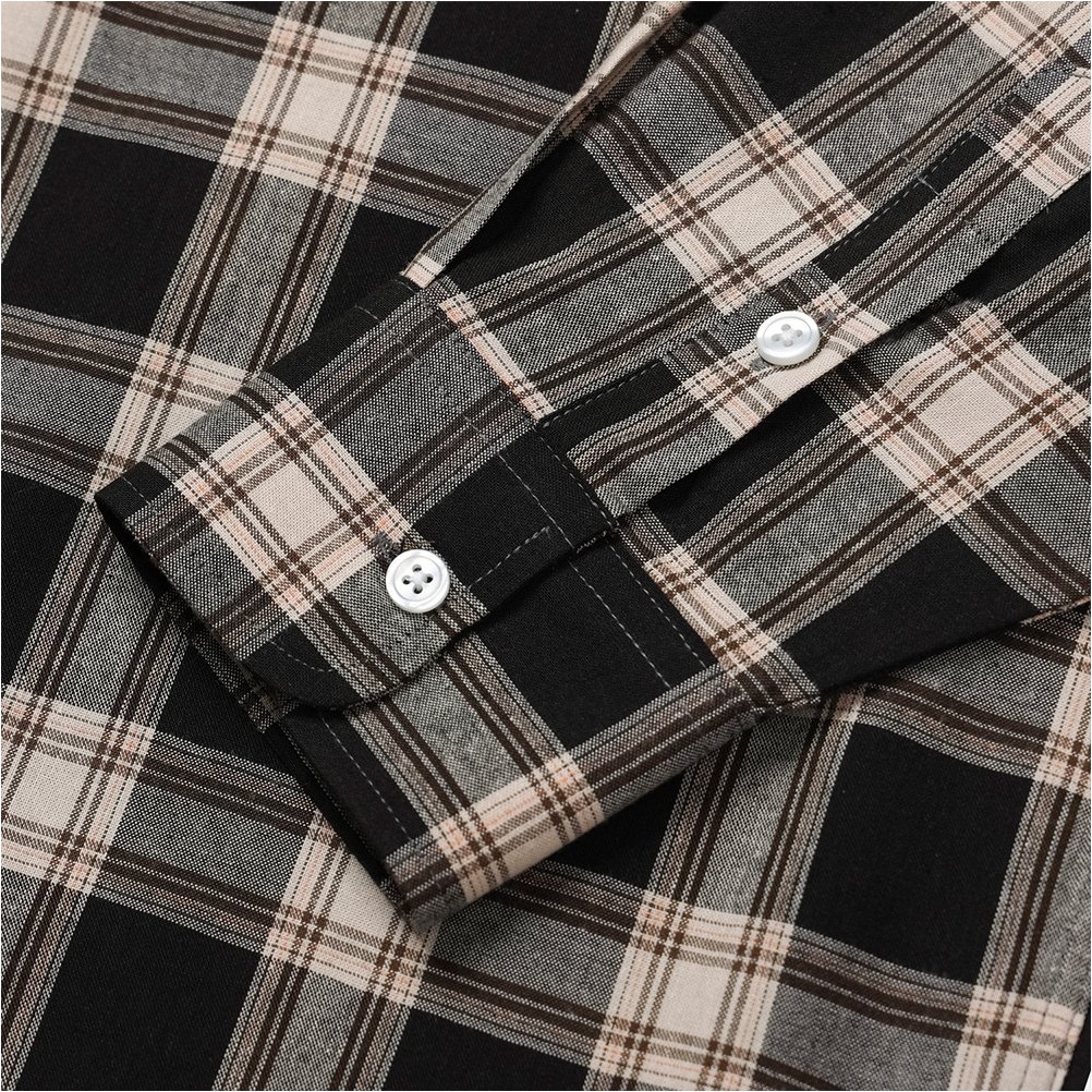 FLYDAY Linen Check Shirt | Plaid for Men | KOODING