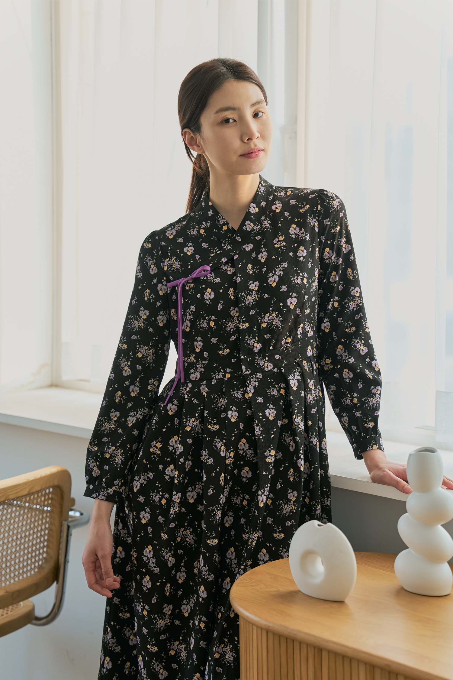 Modern Hanbok Woman Daily Comfortable Clothes Hanbok Korean Traditional  100% Cotton Washed Jacket Pants Set Pink 