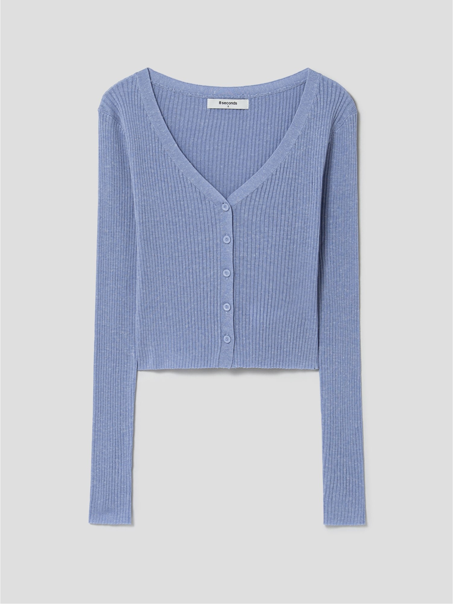 8seconds Linen Blended Knit Cardigan Sky Blue | Cardigans for