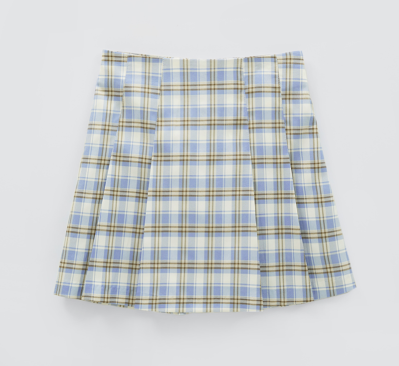 chuu Pie Plaid Skirt Mini for Women KOODING