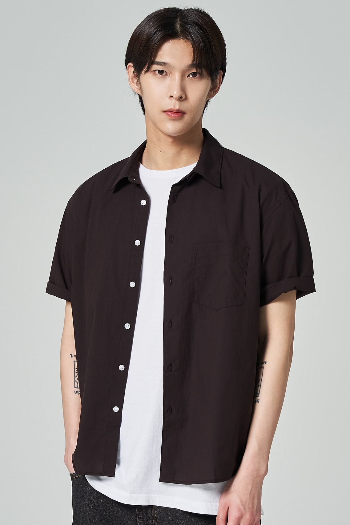8seconds Daily Half Sleeve Shirt Dark Brown | Casual Shirts 8seconds Daily Half Sleeve Shirt Dark Brown | Casual Shirts