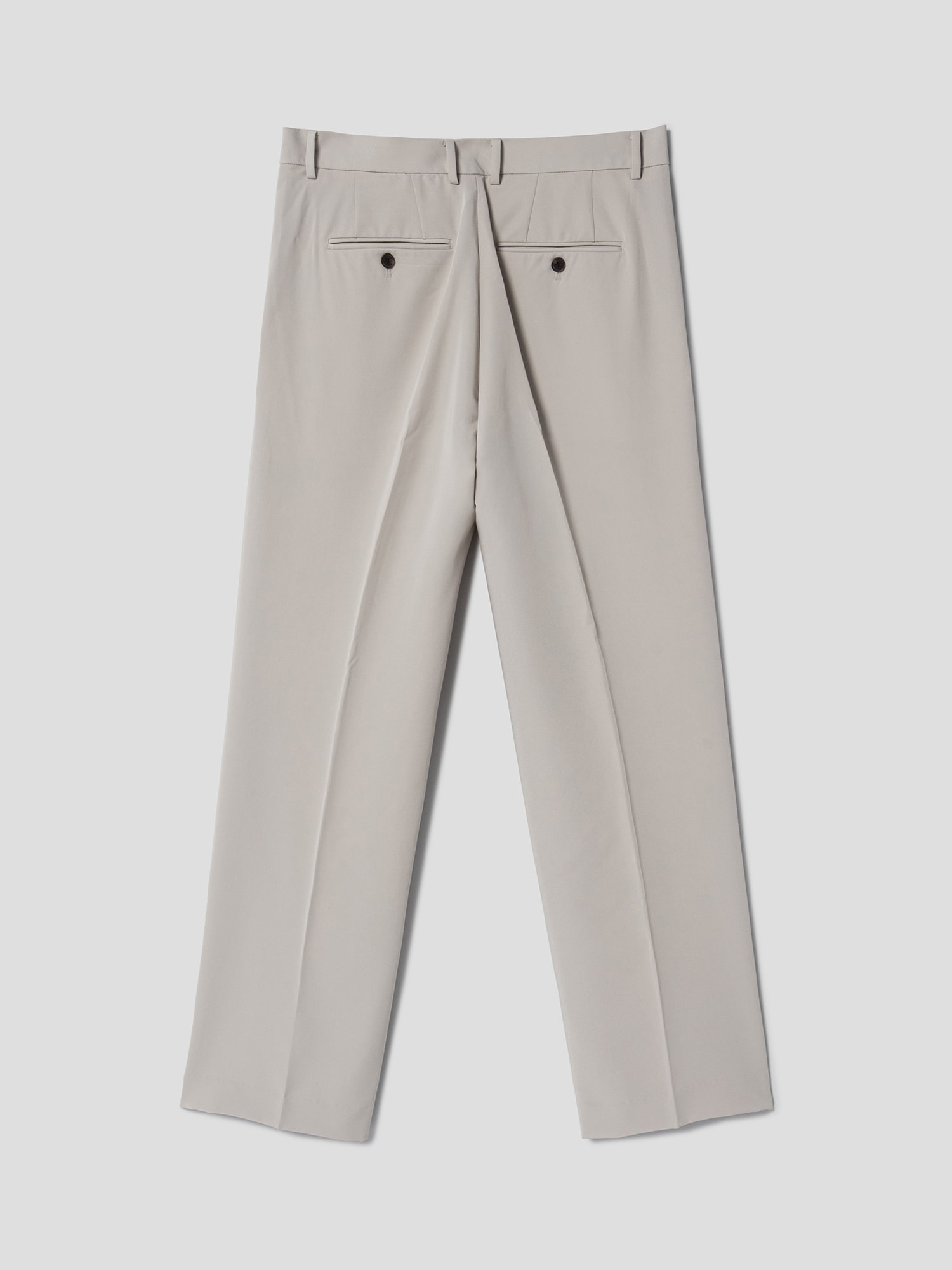8seconds Basic Semi Wide Fit Slacks Ivory | Dress Pants for