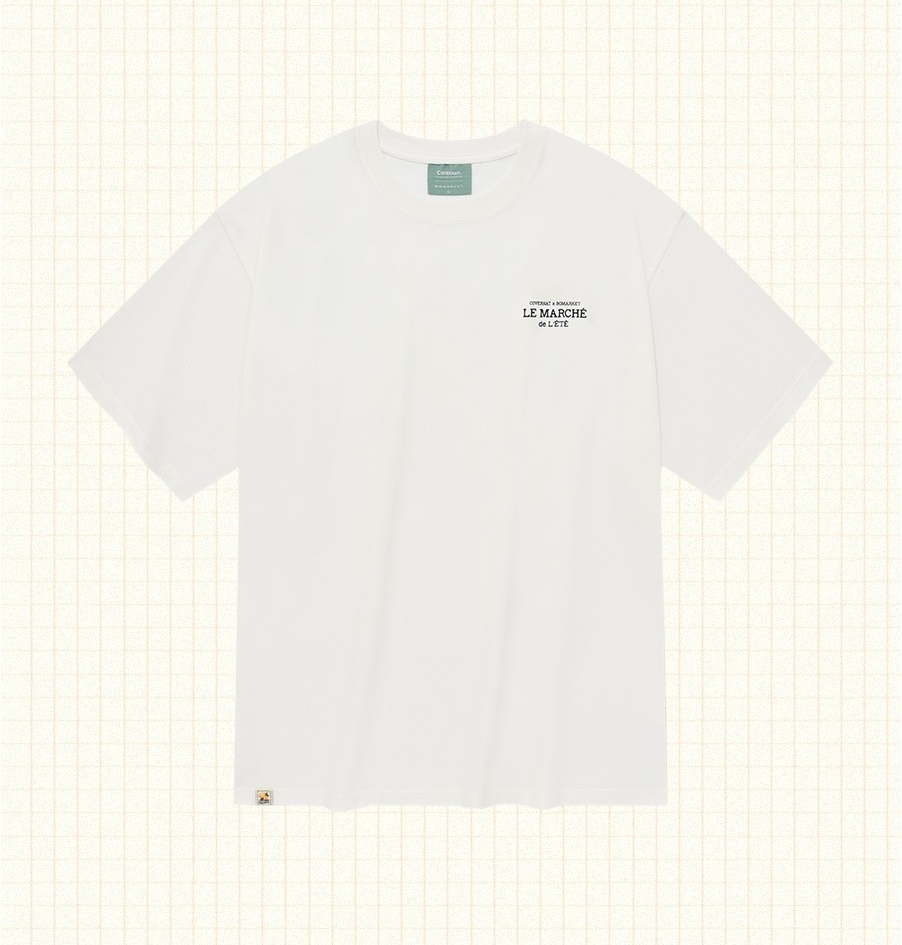 【COVERNAT】 Multi-typo graphic t-shirt‐ White Covernat Unisex Le Marche Tee Shirt White | Graphic Tees for