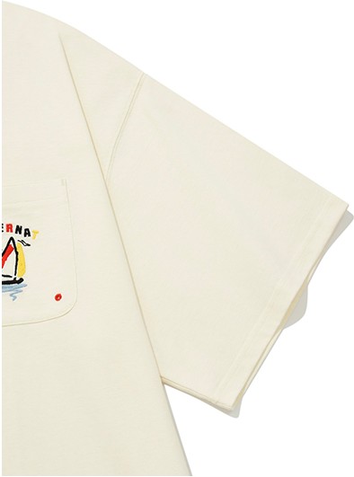 スウェット・トレーナー COVERNAT Sailing Boat Man to Man Ivory Covernat Unisex Sailing Boat Sweatshirt Ivory | Sweatshirts