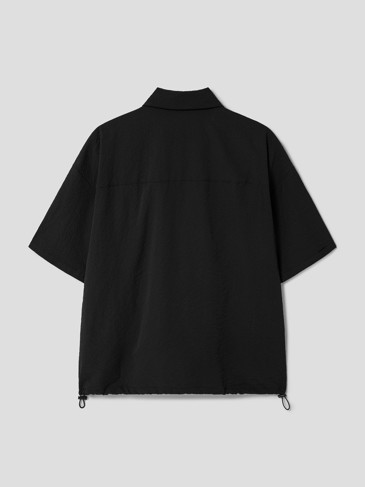8seconds Seersucker Zipup Short Sleeve Shirt Black | Casual
