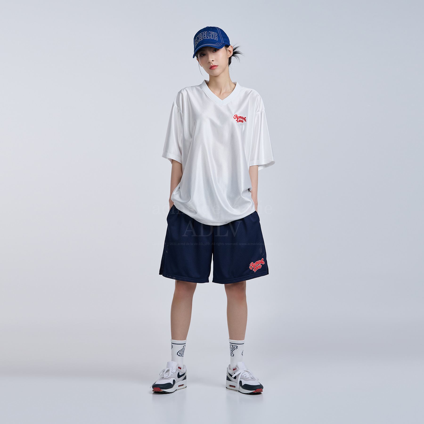 関税込☆ACME DE LA VIE☆SPORTY UNIFORM SHORT SLEEVE T-SHIRT アクメドラビ(acme' de la vie) ADLV 3D SHORT SLEEVE T-SHIRT