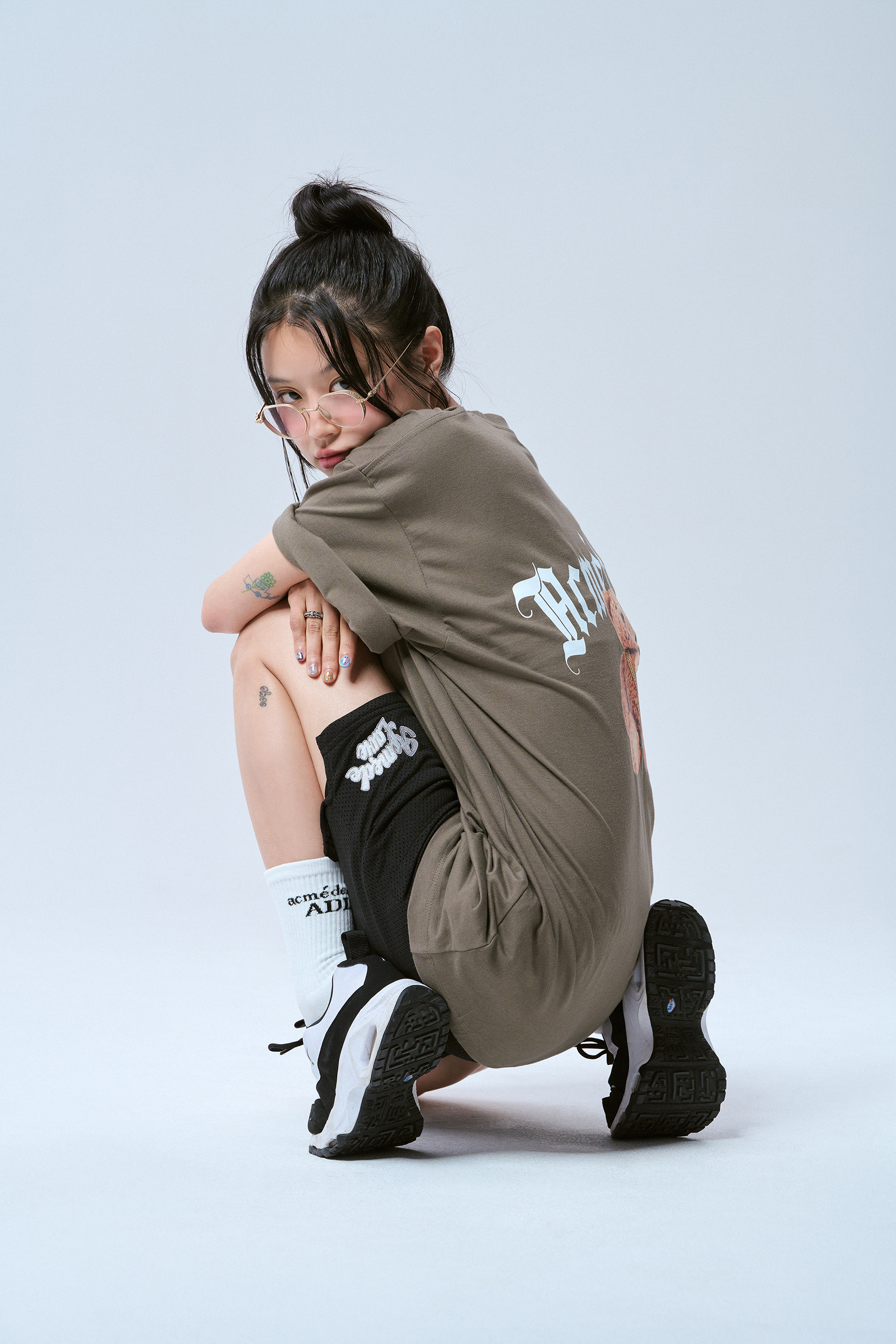 ★【acme'de la vie】★GOLD CHAIN BEAR DOLL SHORT SLEEV.E T★ acme de la vie Unisex Gold Chain Bear Doll Short Sleeve Tee