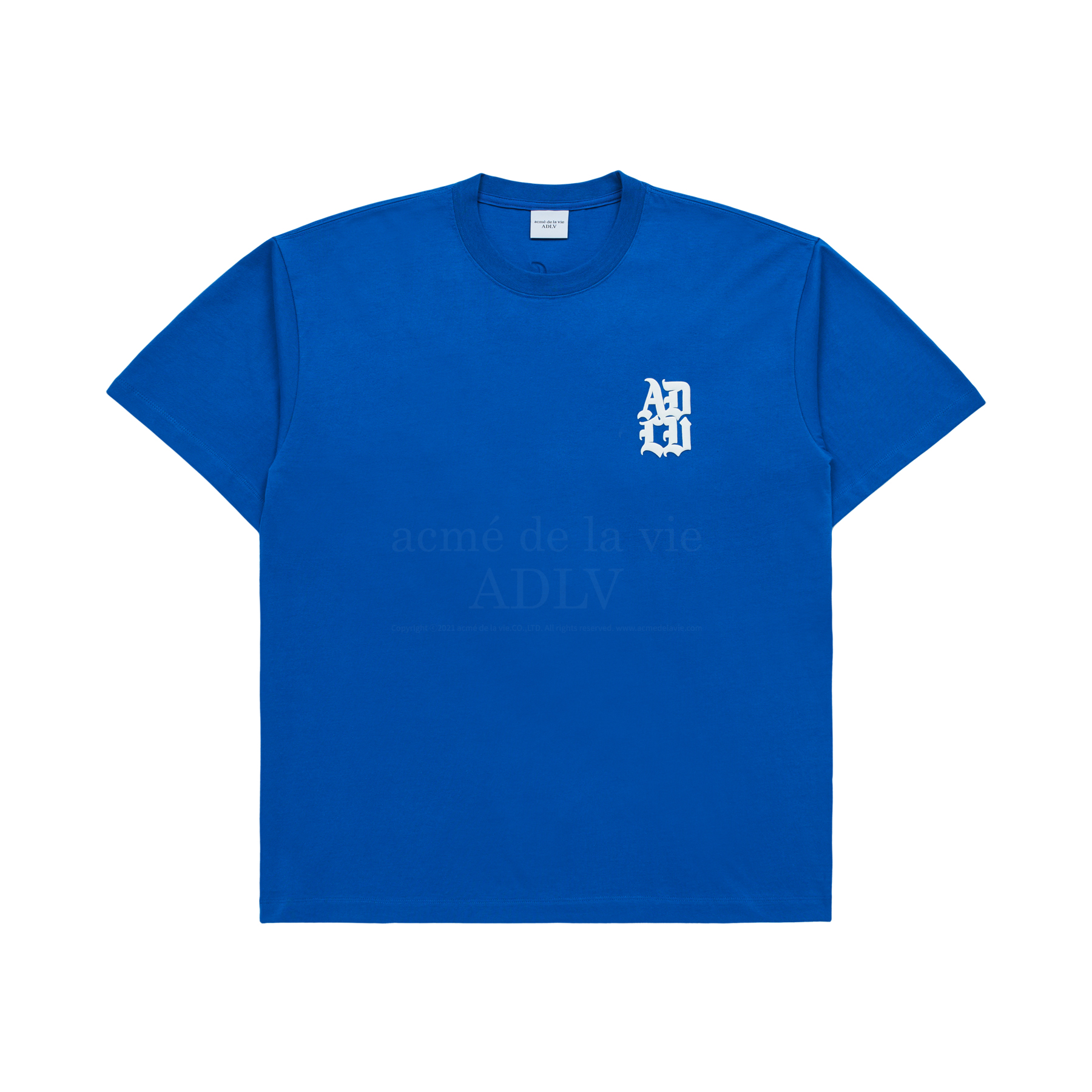 関税込★ACME DE LA VIE★EMBOSSING EMBROIDERY SHORT T-SHIRT acmé de la vie x Lisa A Logo Monogram Embossing Embroidery