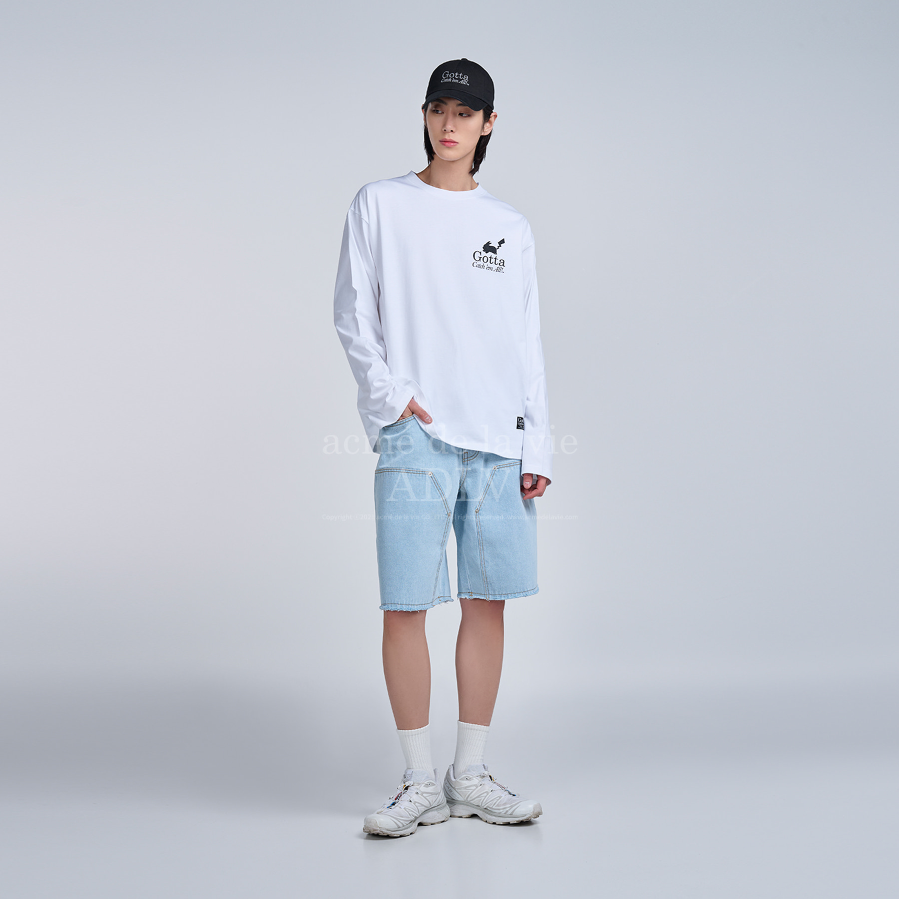 ☆人気☆ acme 'de la vie ☆ DONUTS BOY LONG SLEEVE T-SHIRT acmé de la vie Kids Baby Face Donuts 1 T-Shirt Black – voilà.id