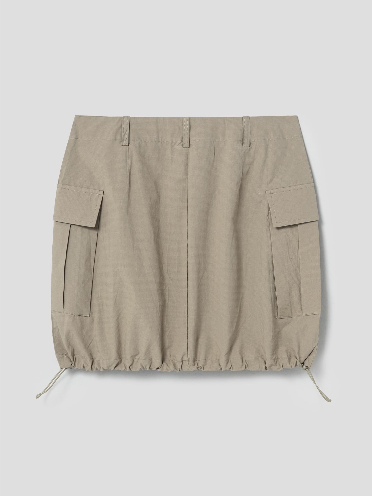 8seconds Cargo Balloon Skirt Beige | A-Line for Women | KOODING