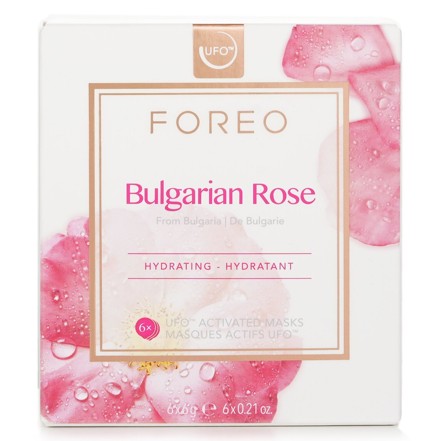 FOREO UFO Bulgarian Rose Revitalizing Mask 6x6g | KOODING
