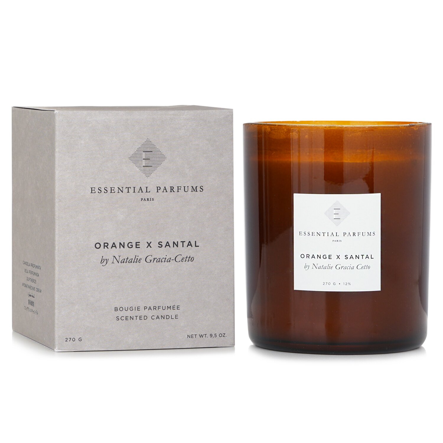 Essential Parfums Orange x Santal by Natalie Gracia Cetto Scented Candle  270g/9.5oz | KOODING