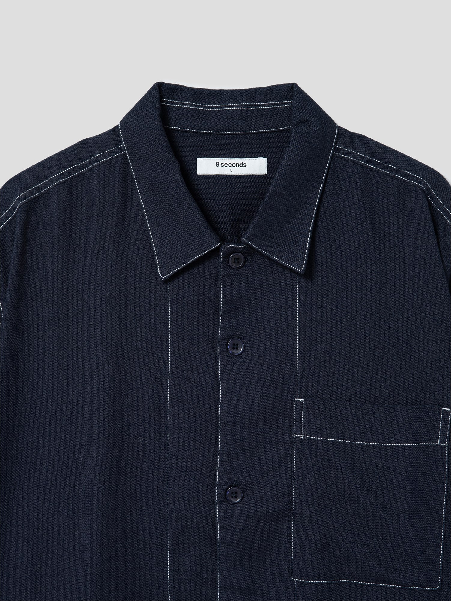 8seconds Net Oversized Half Sleeve Shirt Navy | Casual Shirts for