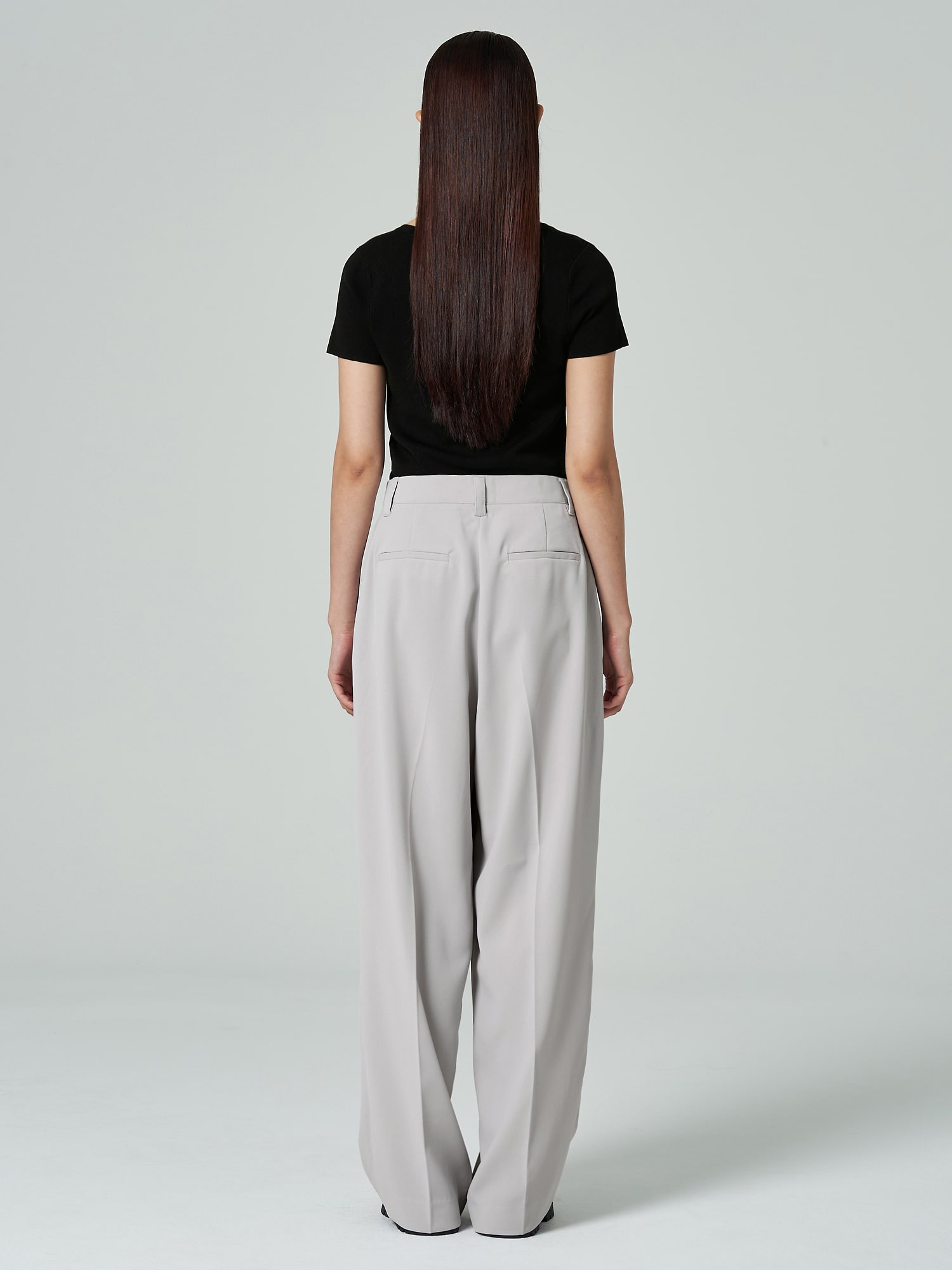 スラックス IONSEOUL Use Maxi Wide Pintuck Slacks JE1124 TWEE Kenneth Crease Pintuck Wide Leg Slacks | KOODING