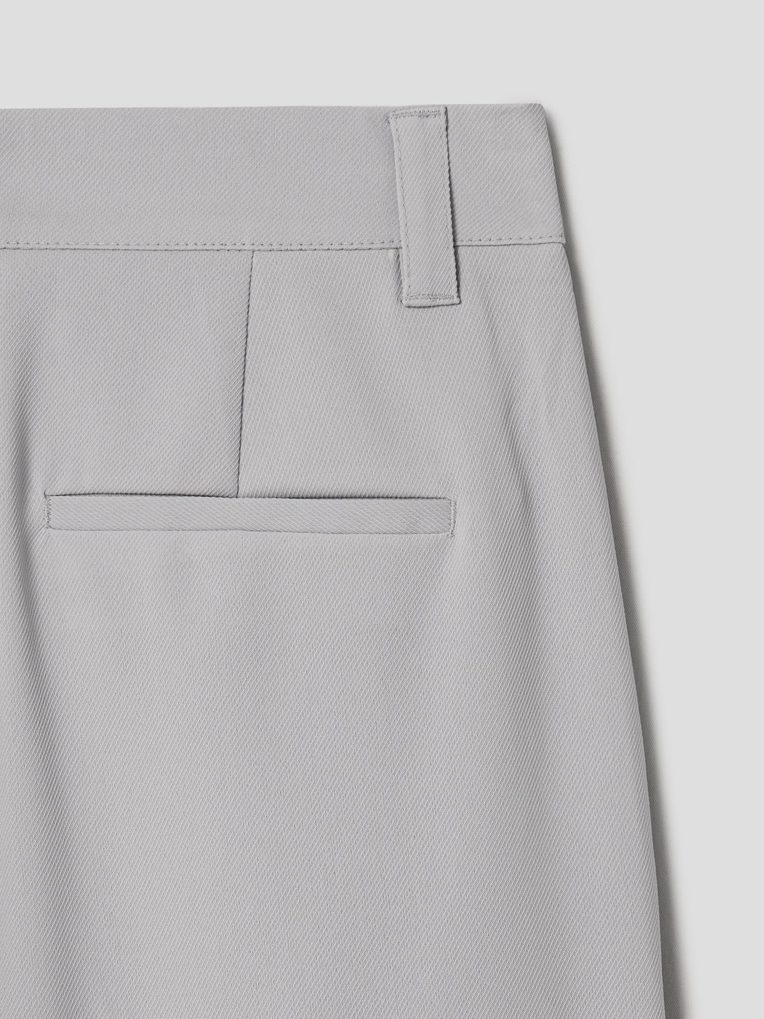 8seconds Poly Three Tucks Wide Slacks Light Gray Silver