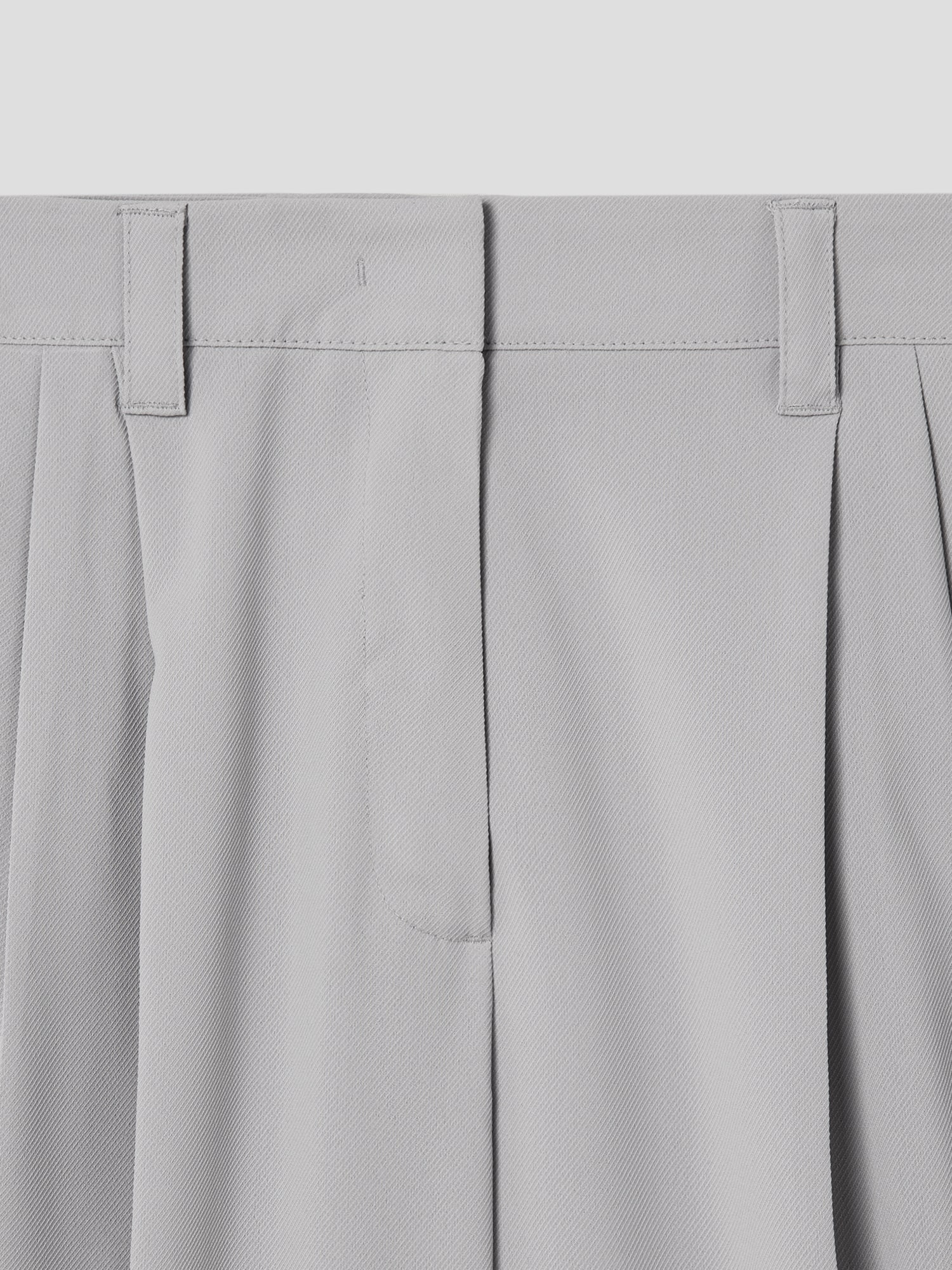 スラックス HUECLOSET Side Three Tuck Slacks SE281 Hugo Belted One-Tuck Wide Slacks (3C) - INCHANT ME