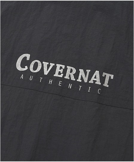 Covernat Unisex Big Logo Track Jacket Charcoal | Jackets for Men | KOODING