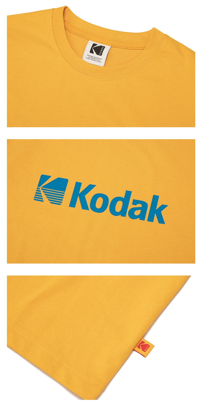 ★KODAK★ CINERY GRAPHIC HALF SLEEVE T-SHIRT KHAKI cc25c4be291bc7a35fddace51ded9d
