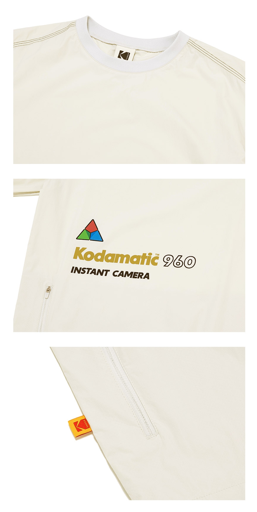 ★KODAK★ Recipe  Washing Short Sleeve T-shirt IVORY ☆KODAK☆ Recipe Washing Short Sleeve T-shirt IVORY Kodak