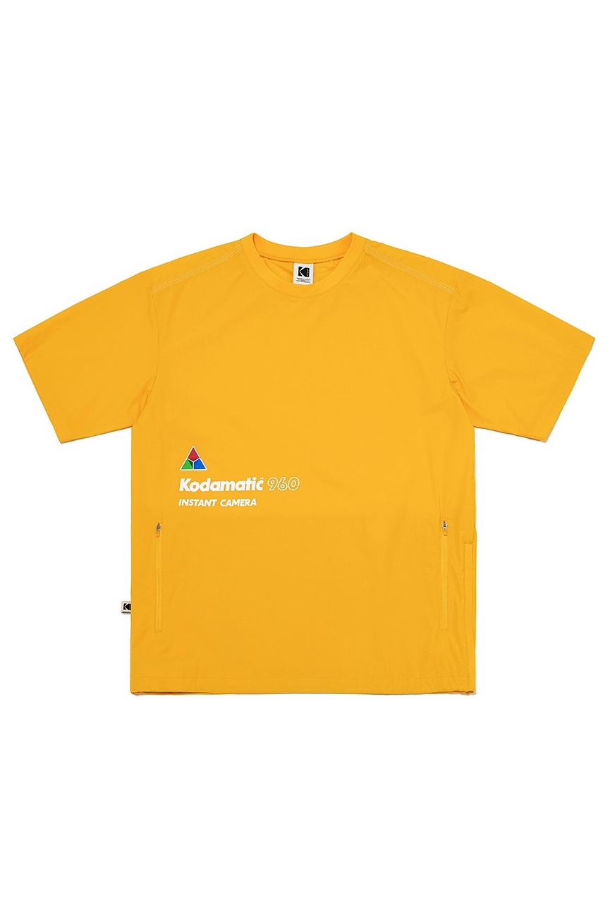 ★KODAK★ Kodamatic Cool Short Sleeve T-shirt YELLOW Kodak Apparel Unisex Kodamatic Woven Short Sleeve Tee Shirt