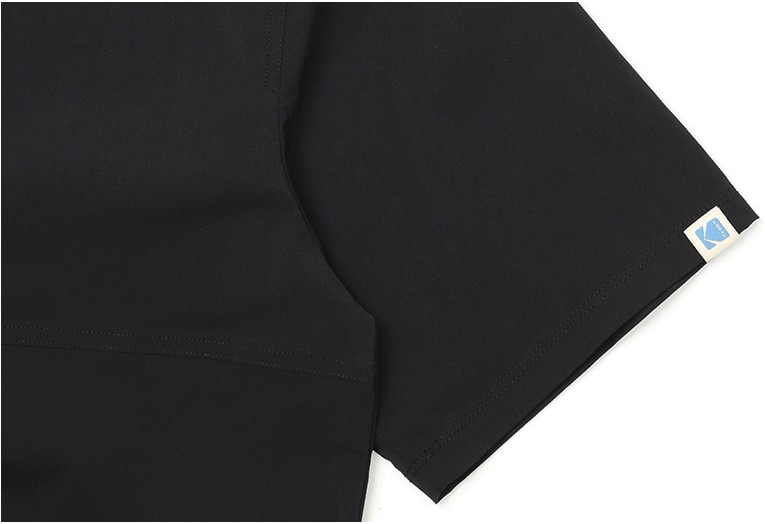 Kodak Apparel Unisex Core Woven Short Sleeve Tee Shirt Black