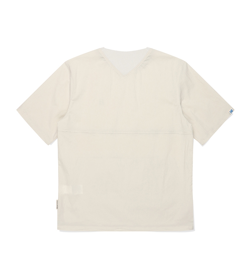 Kodak Apparel Unisex Core Woven Short Sleeve Tee Shirt Ivory