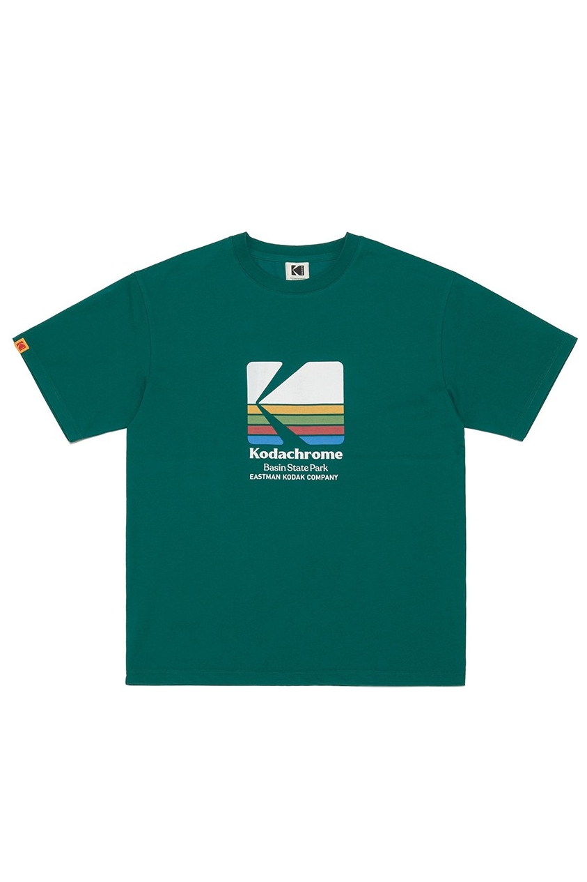 Kodak Apparel Unisex Trip Rainbow Big Logo Short Sleeve Tee