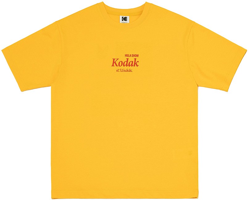 ★KODAK★ Summer Colorama Coolmax Short Sleeve T-shirt YELLO Kodak Apparel Unisex Hot Summer Graphic Short Sleeve Tee