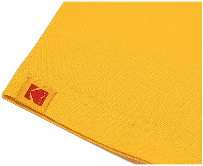 ★KODAK★ Summer Colorama Coolmax Short Sleeve T-shirt YELLO Kodak Apparel Unisex Hot Summer Graphic Short Sleeve Tee
