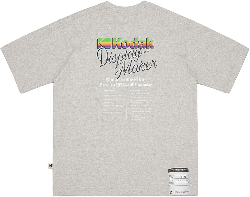 Kodak Apparel Unisex Digital Rainbow Graphic Semi Oversized
