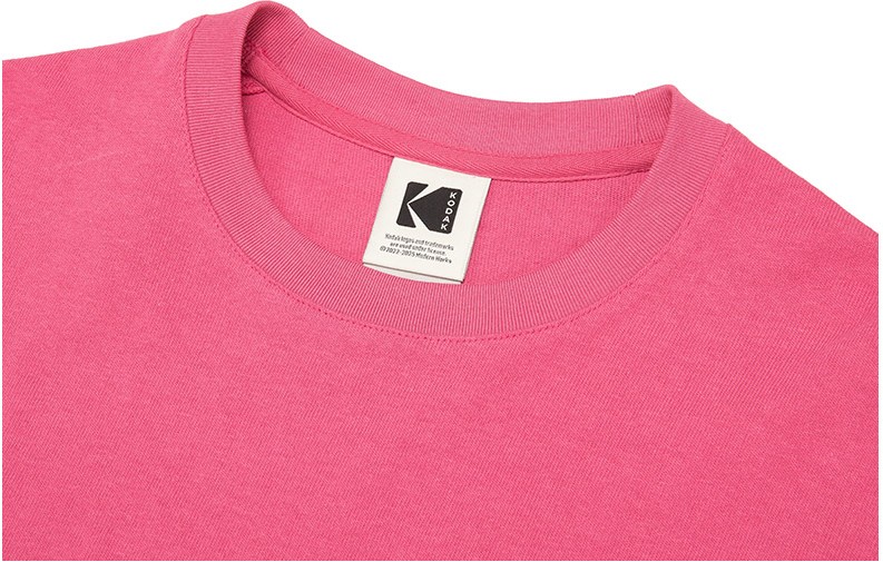 ★KODAK★ CINERY GRAPHIC HALF SLEEVE T-SHIRT PINK Kodak Apparel Unisex Display Maker Semi Oversized Short