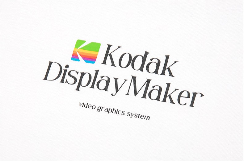 Kodak Apparel Unisex Digital Rainbow Graphic Semi Oversized