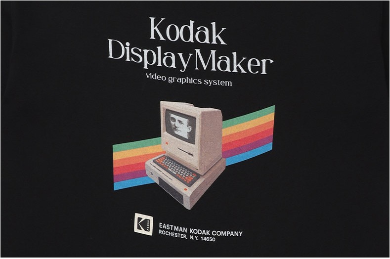 ★KODAK★ Digital Rainbow Graphic Slim Fit Short Sleeve T-Sh Kodak Apparel Digital Rainbow Graphic Slim Fit Short Sleeve