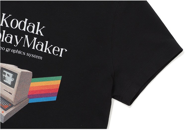 ★KODAK★ Digital Rainbow Graphic Slim Fit Short Sleeve T-Sh Kodak Apparel Digital Rainbow Graphic Slim Fit Short Sleeve