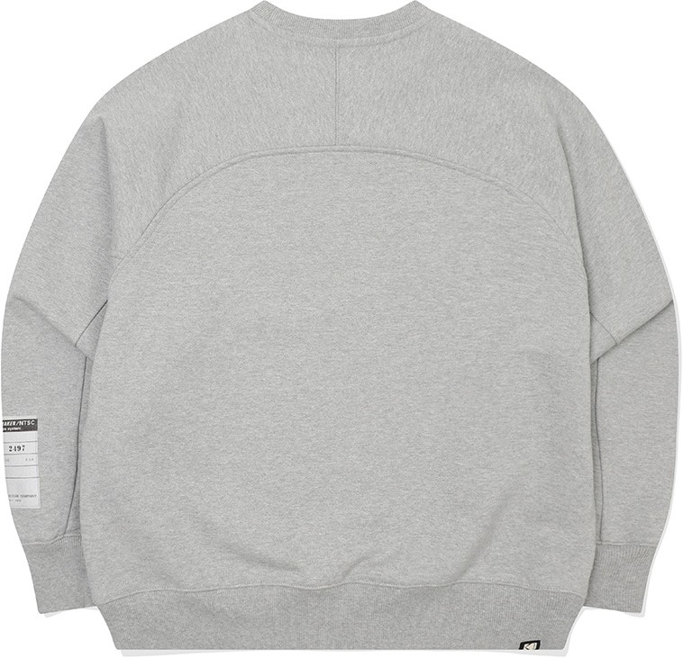 KodakのRecipe Pigment Mineral Washing Sweatshirt 全4色 Kodak Apparel Unisex Digital Rainbow Sweatshirt Melange Gray