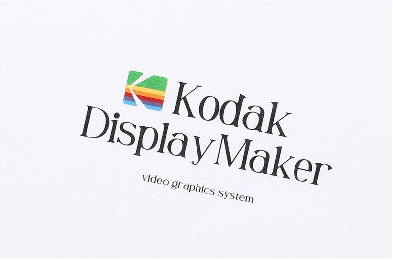 ★KODAK★ Digital Rainbow Wording Logo Short Sleeve T-shirt Kodak Apparel Unisex Digital Rainbow Wording Logo Short