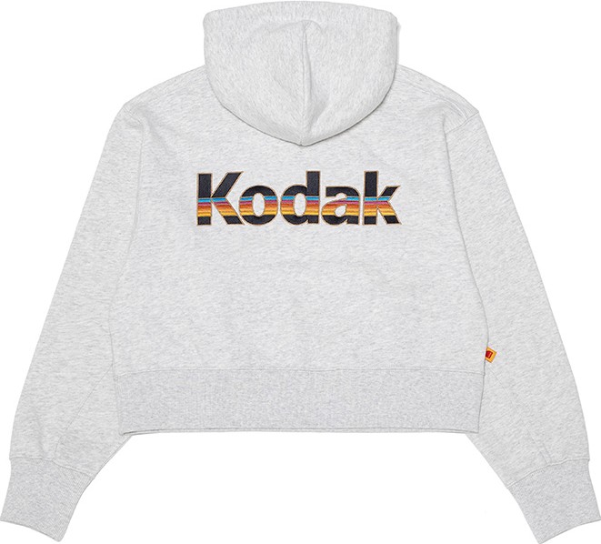 人気★KODAK★Big Logo Micro Fleece Fit Half Zipup Sweatshirt Kodak Apparel Rainbow Big Logo Hoodie Melange | Sweatshirts