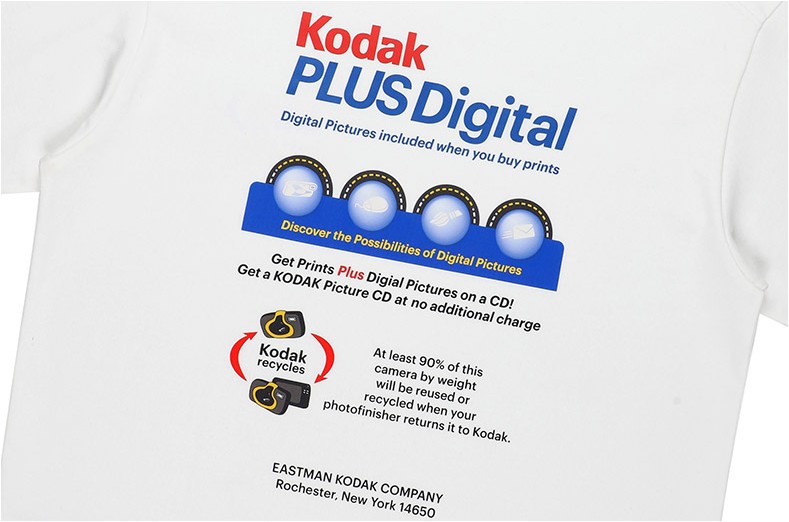 Kodak Apparel Unisex Back Mesh Big Wording Logo Short Sleeve