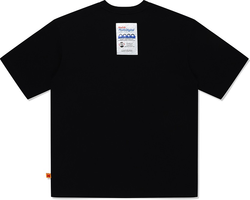 ★KODAK★ Graphic Aerocool Short Sleeve T-shirt BLACK Kodak Apparel Unisex Stereo Semi Oversized Short Sleeve Tee