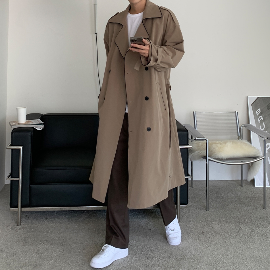 Paris Piping Trench Coat