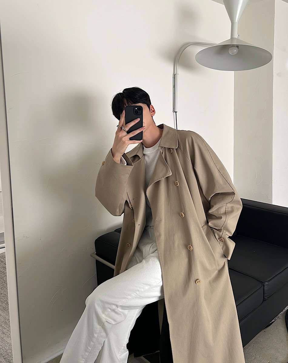 FLYDAY Ruh Wins Long Trench Coat | KOODING