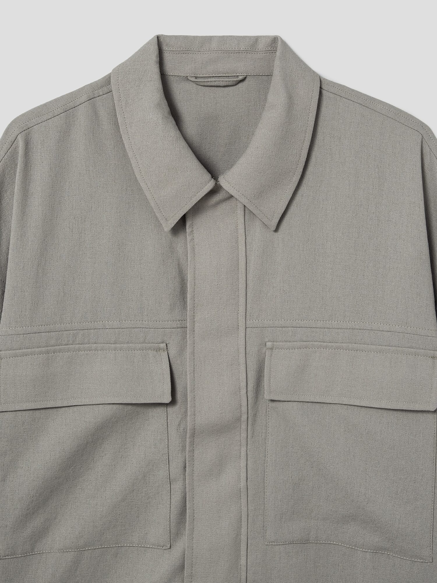 8seconds Light Weight Natural Shirt Jacket Khaki | Casual 8seconds Light Weight Natural Shirt Jacket Khaki | Casual