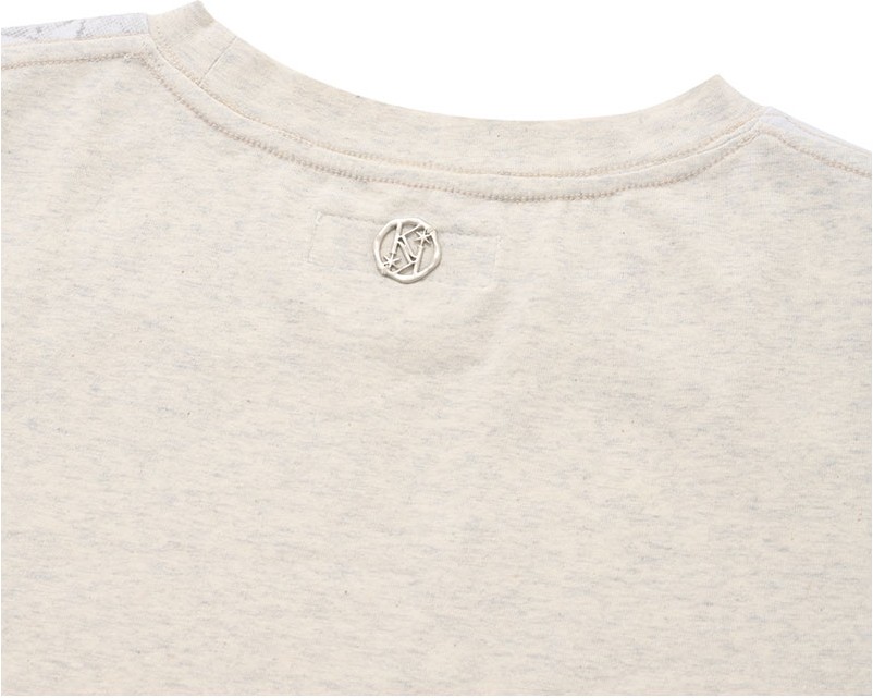 KIRSH Collection Graphic Crop Tee Shirt Oatmeal | Basic Tees