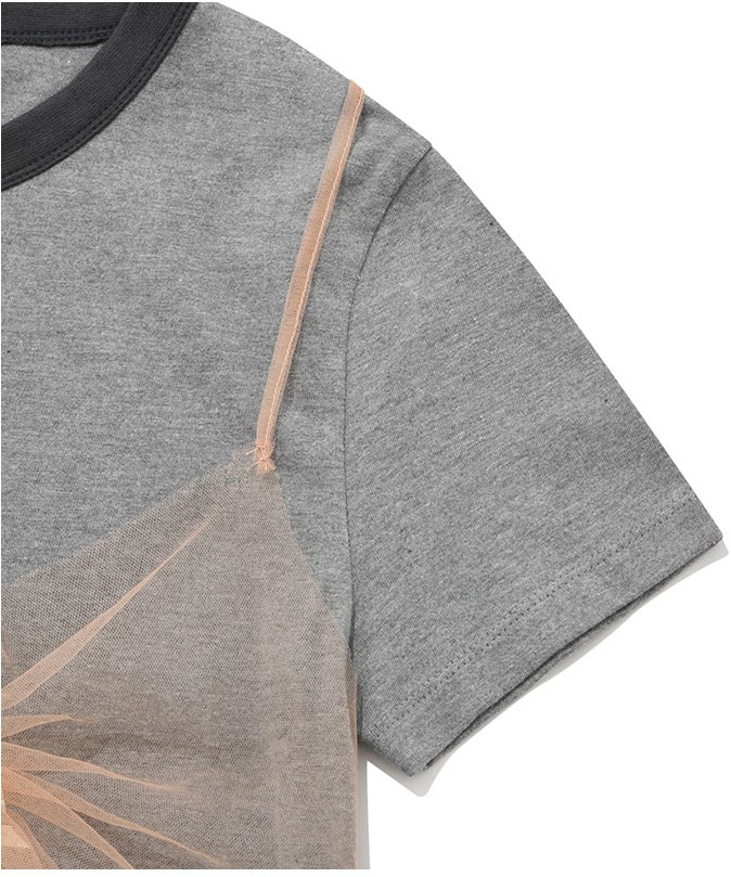 ★KIRSH★ Collection Rework Graphic T-Shirt Dark Grey KIRSH Collection Rework Graphic Tee Shirt Dark Gray