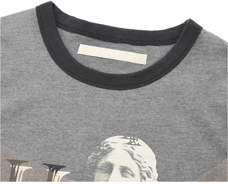 ★KIRSH★ Collection Rework Graphic T-Shirt Dark Grey KIRSH Collection Rework Graphic Tee Shirt Dark Gray